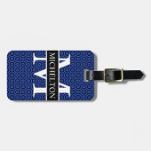 Blue Bubble, speciaal aangepast Bagagelabel (Voorkant horizontaal)