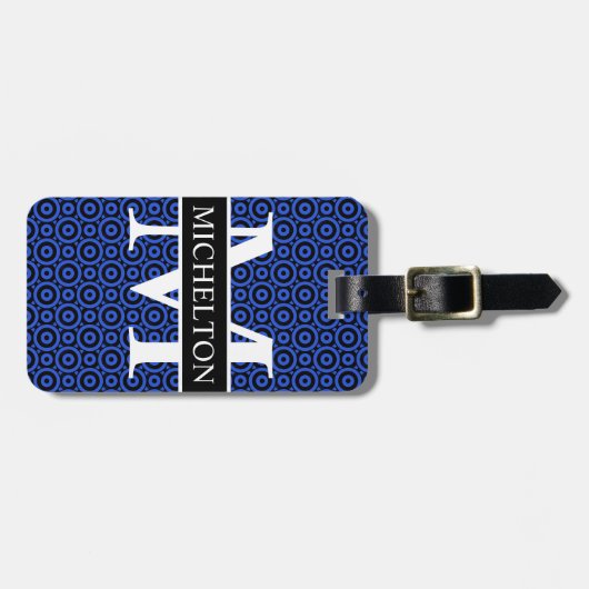 Blue Bubble, speciaal aangepast Bagagelabel (Voorkant horizontaal)