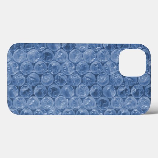 Blue bubble wrap Hoesje-Mate iPhone case (Achterkant (horizontaal))