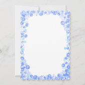 Blue Bubbles Baby shower Uitnodiging (Achterkant)