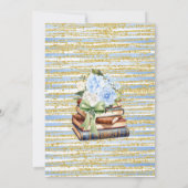 Blue Bubbles & Books Before I do Bridal Shower Kaart (Achterkant)