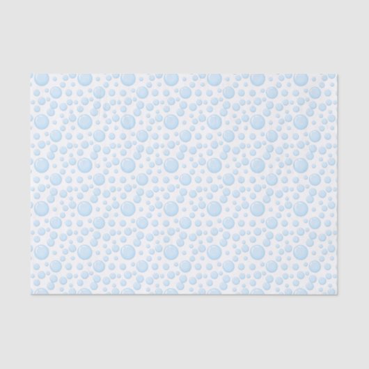 Blue Bubbles Cadeaupapier Tissuepapier (Voorkant)