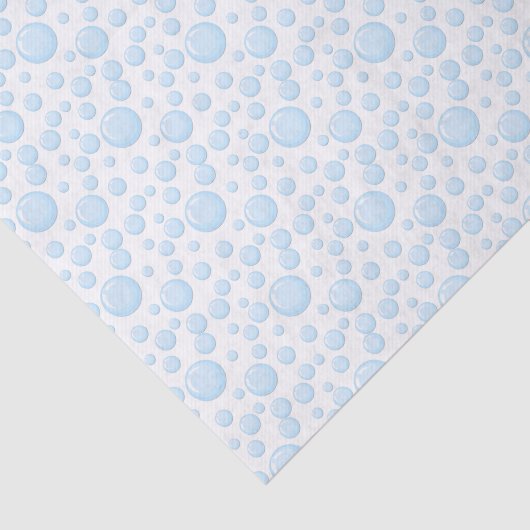 Blue Bubbles Cadeaupapier Tissuepapier (Detail)