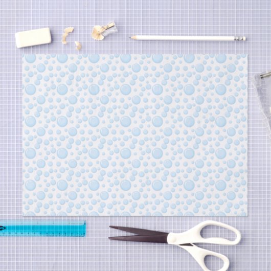 Blue Bubbles Cadeaupapier Tissuepapier (Craft)