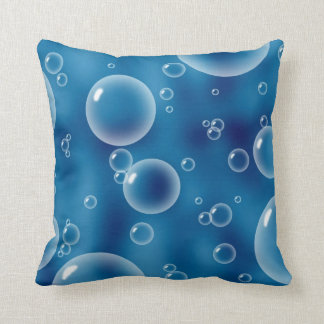 Blue Bubbles Cushion Throw Kussen