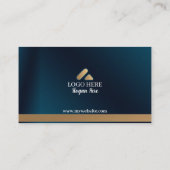 Blue Bubbles QR Code Visitekaartjes 26 Verpakking  (Achterkant)