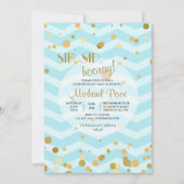 Blue Bubbly-uitnodiging Kaart (Voorkant)