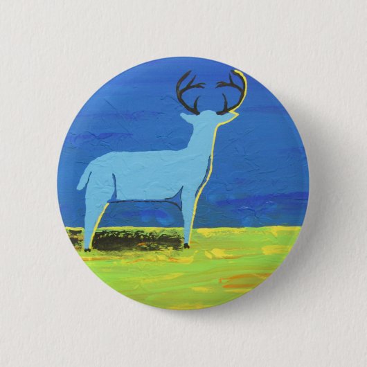 Blue Buck Ronde Button 5,7 Cm (Voorkant)