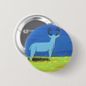 Blue Buck Ronde Button 5,7 Cm (Voorkant /achterkant)