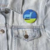 Blue Buck Ronde Button 5,7 Cm (In situ)