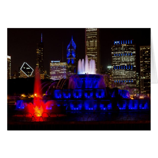 Blue Buckingham Fountain (Voorkant Horizontaal)