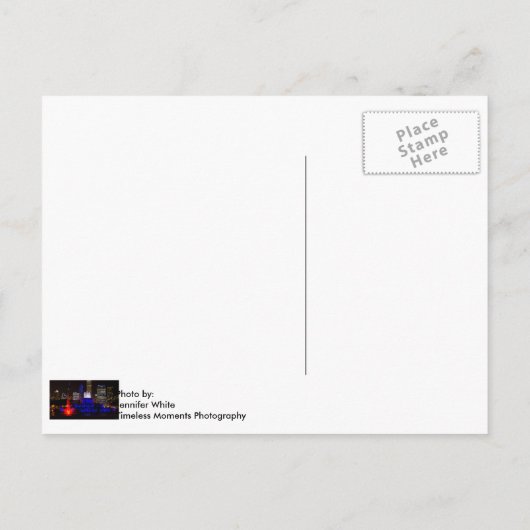 Blue Buckingham Fountain Briefkaart (Achterkant)