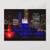 Blue Buckingham Fountain Briefkaart (Voorkant)