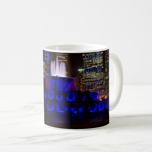 Blue Buckingham Fountain Coffee Mok (Voorkant rechts)