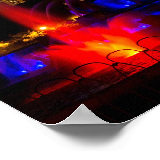 Blue Buckingham Fountain Poster (Hoek)