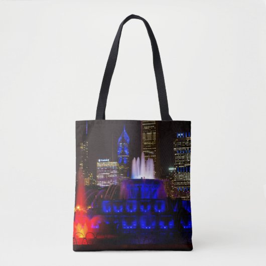 Blue Buckingham Fountain Tote Bag (Voorkant)