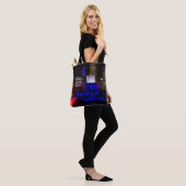 Blue Buckingham Fountain Tote Bag (Op model)