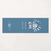 Blue Buddha Head With Lotus Personalized Yogamat (Voorkant (horizontaal))