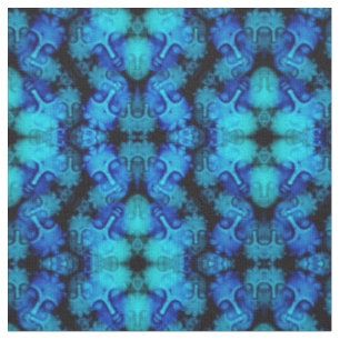 Blue Buddha Kaleidoscoop Stof