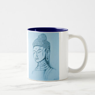 Blue Buddha/Namaste Two-tone Mok