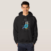 Blue Budgie Anatomy Classic Hoodie (Voorkant volledig)