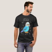 Blue Budgie Anatomy Classic T-shirt (Voorkant volledig)