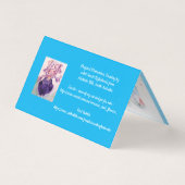 Blue Budgie Bird Budgerigar budgies Groeten Kaart (Achterkant)