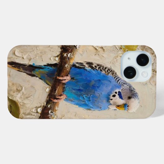 Blue Budgie Case-Mate iPhone Case (Achterkant (horizontaal))