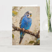Blue Budgie Kaart (Voorkant)