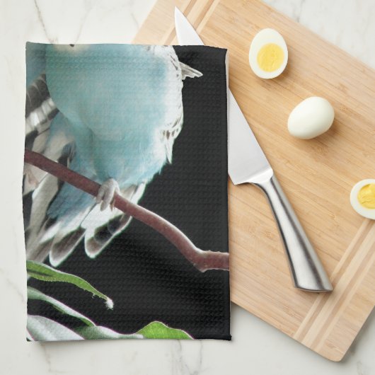 Blue Budgie Kitchen Towel Theedoek (Quarter Fold)