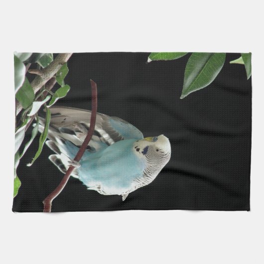 Blue Budgie Kitchen Towel Theedoek (Horizontaal)