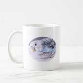 Blue Budgie Paraket Bird Art Mok (Links)