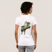 Blue Budgie Personalized Art T-shirt (Achterkant volledig)
