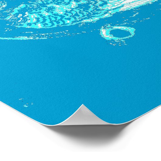 Blue Budgie Poster (Hoek)