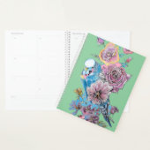Blue Budgie Roos Waterverf Green Bird Planner (Display)