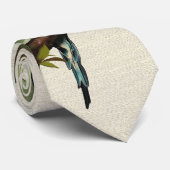 Blue Budgie Stropdas (Opgerold)