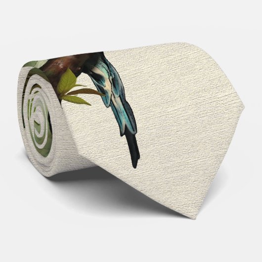 Blue Budgie Stropdas (Opgerold)