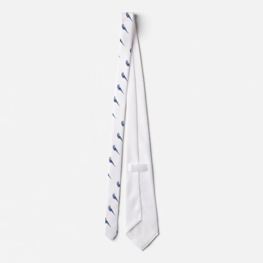 Blue Budgie Stropdas (Achterkant)