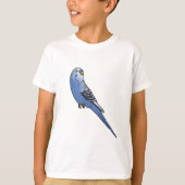 Blue Budgie T-shirt (Voorkant)