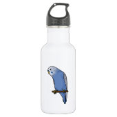Blue Budgie Waterfles (Voorkant)