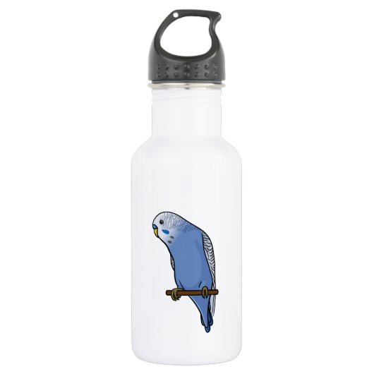 Blue Budgie Waterfles (Voorkant)