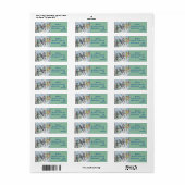 Blue Budgies Waterverf Return Address Labels (Full Sheet)