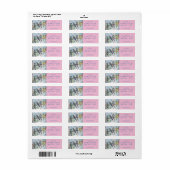 Blue Budgies Waterverf Return Address Labels (Full Sheet)