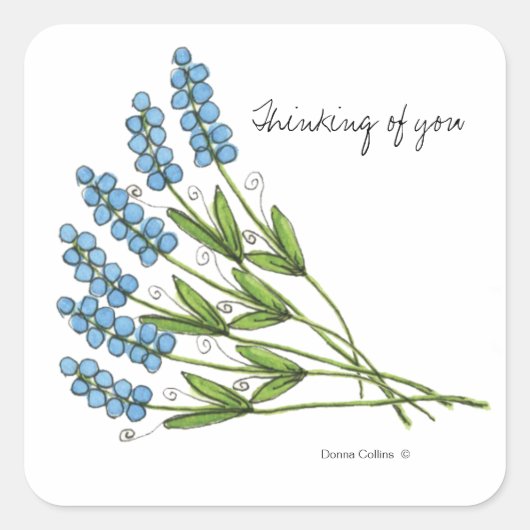 Blue buds sticker (Voorkant)