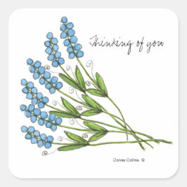 Blue buds sticker