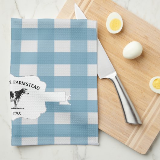 Blue Buffalo Boerderij Koe Keukenhanddoek (Quarter Fold)