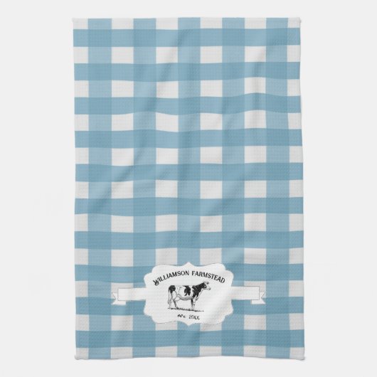 Blue Buffalo Boerderij Koe Keukenhanddoek (Verticaal)