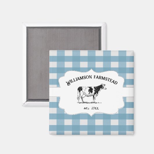 Blue Buffalo Boerderij Koe Magnet (Voorkant / Achterkant)