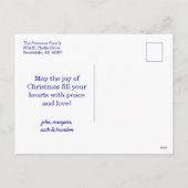 Blue Buffalo Check 3 Foto Feestdagenkaart (Achterkant)