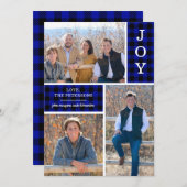 Blue Buffalo Check 3 Foto Feestdagenkaart (Voorkant / Achterkant)